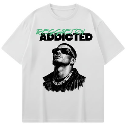 CAMISETA OVERSIZE (240g/m2) REGGAETÓN ADDICTED