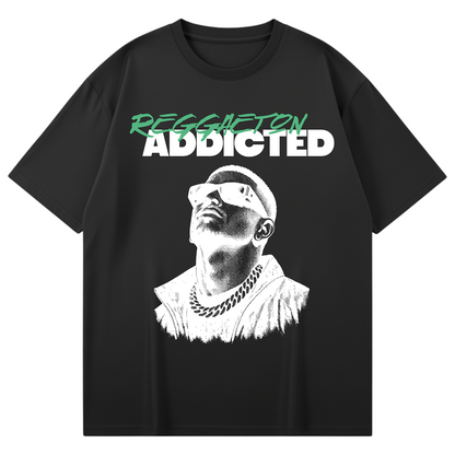 CAMISETA OVERSIZE (240g/m2) REGGAETÓN ADDICTED