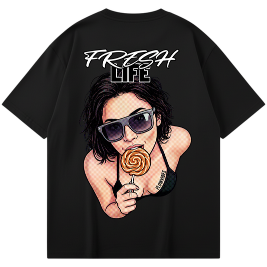 CAMISETA OVERSIZE (240g/m2) FRESH LIFE