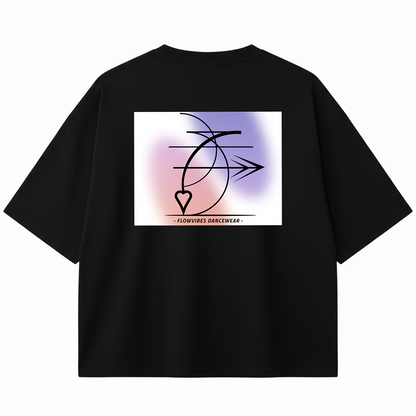 CAMISETA BOXY OVERSIZE ABSTRACT LOVE