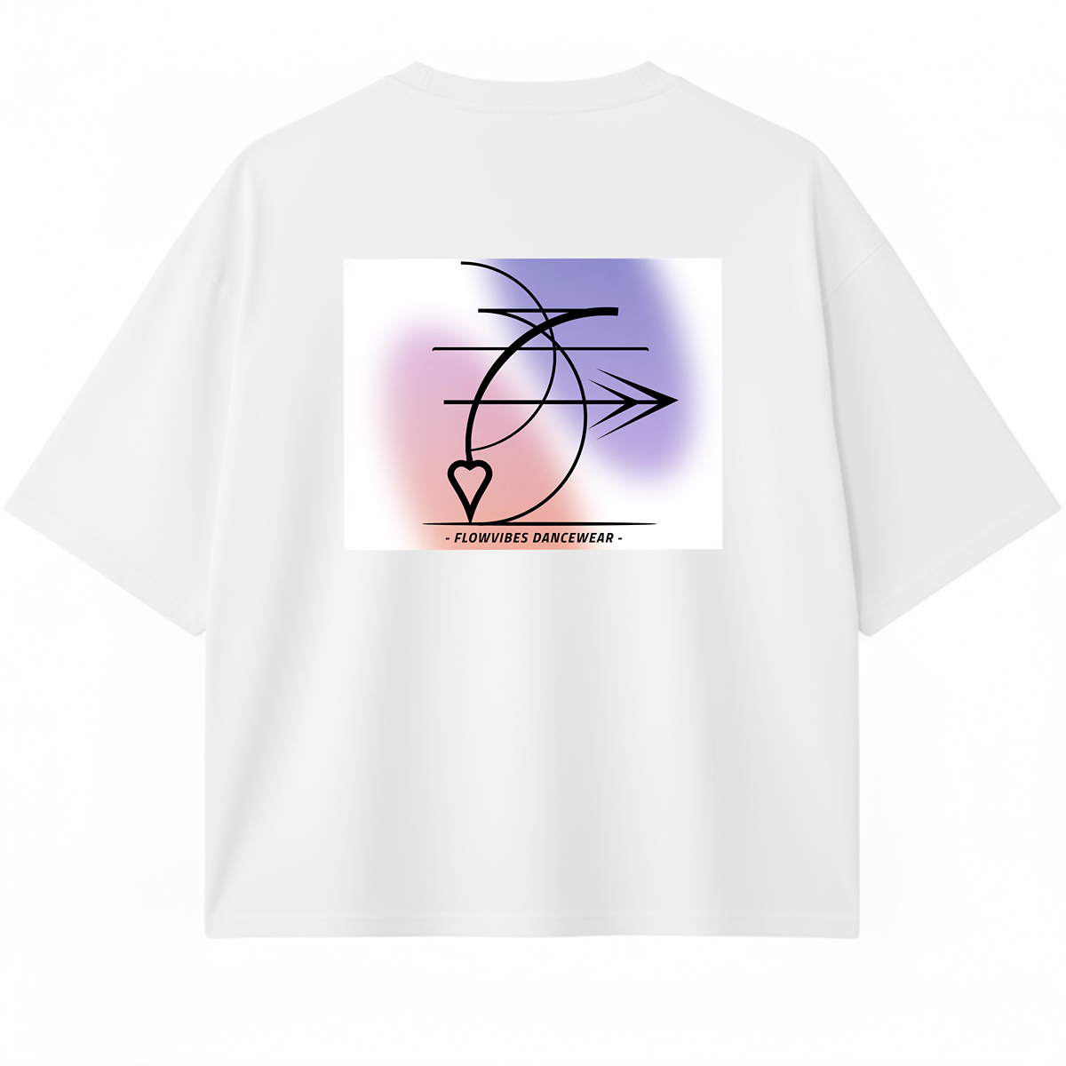 CAMISETA BOXY OVERSIZE ABSTRACT LOVE