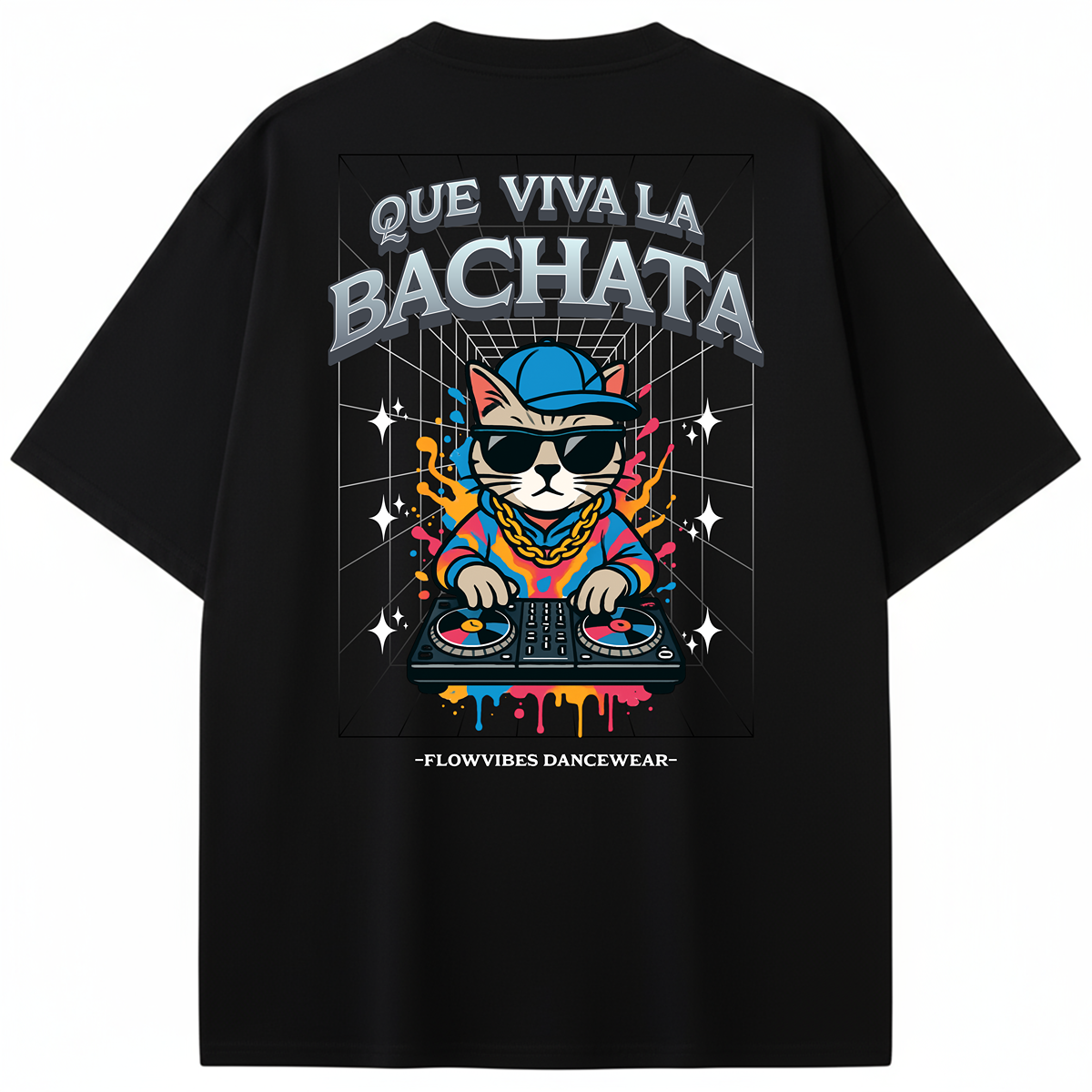 CAMISETA OVERSIZE QUE VIVA LA BACHATA