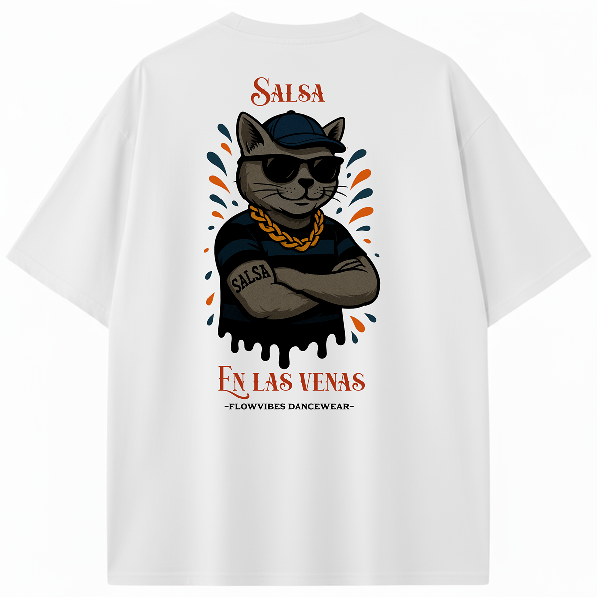 CAMISETA OVERSIZE/BOXY SALSA EN LAS VENAS