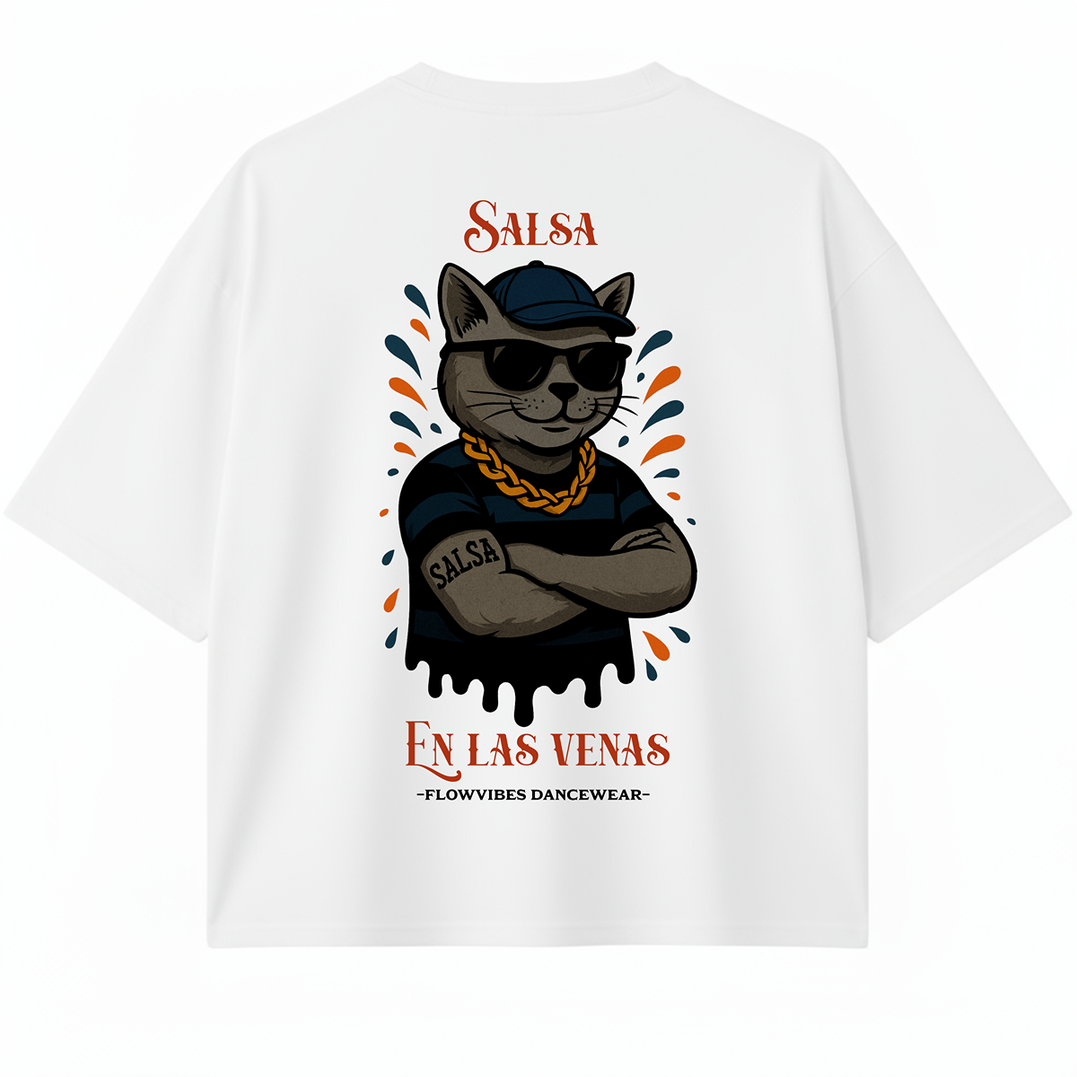 CAMISETA OVERSIZE/BOXY SALSA EN LAS VENAS