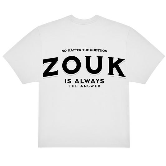 CAMISETA OVERSIZE (220g/m2) ZOUK IS ALWAYS THE ANSWER