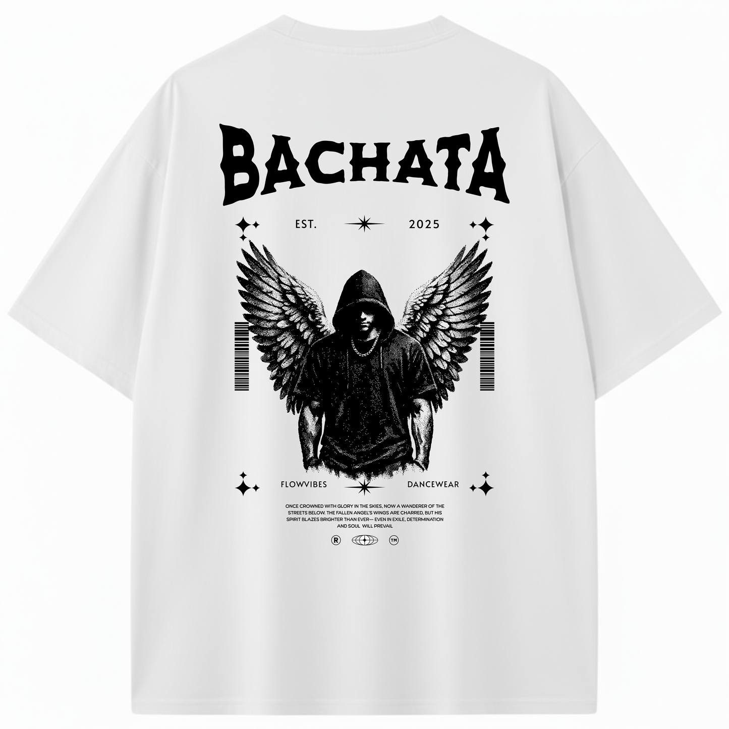 CAMISETA OVERSIZE BACHATA FALLEN ANGEL