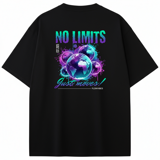CAMISETA OVERSIZE NO LIMITS JUST MOVES