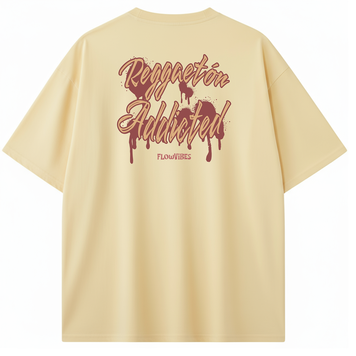 CAMISETA OVERSIZE REGGAETÓN ADDICTED