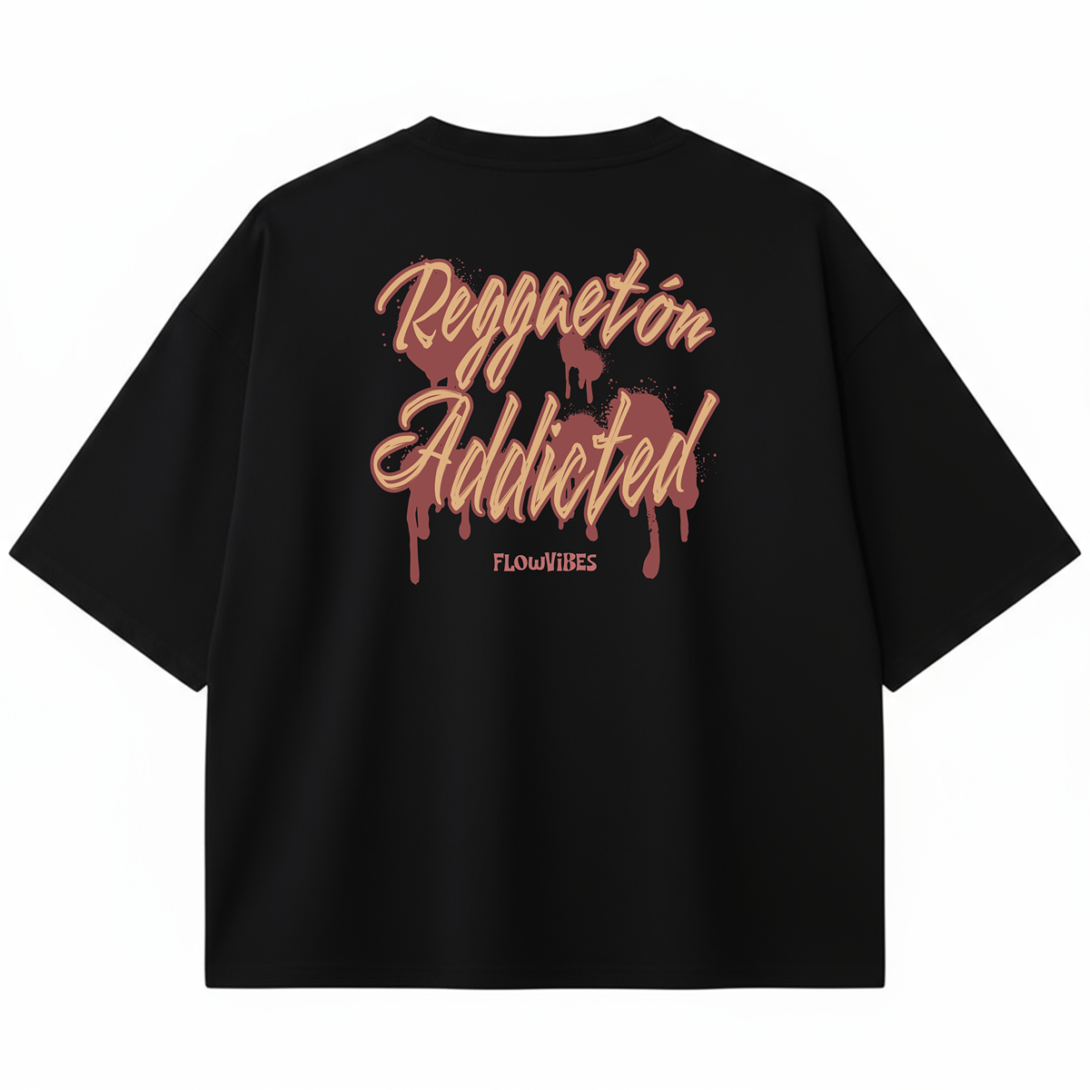 CAMISETA OVERSIZE/BOXY REGGAETÓN ADDICTED