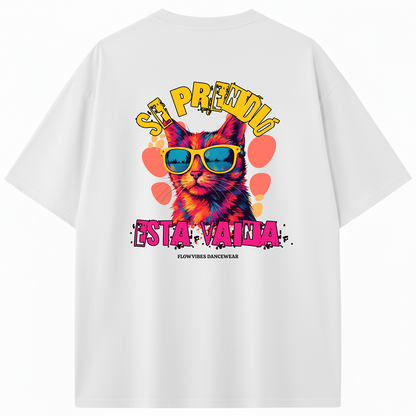 CAMISETA OVERSIZE SE PRENDIÓ ESTA VAINA