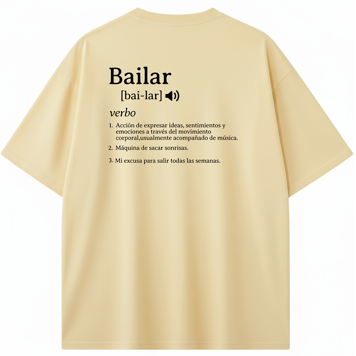 CAMISETA OVERSIZE/BOXY BAILAR