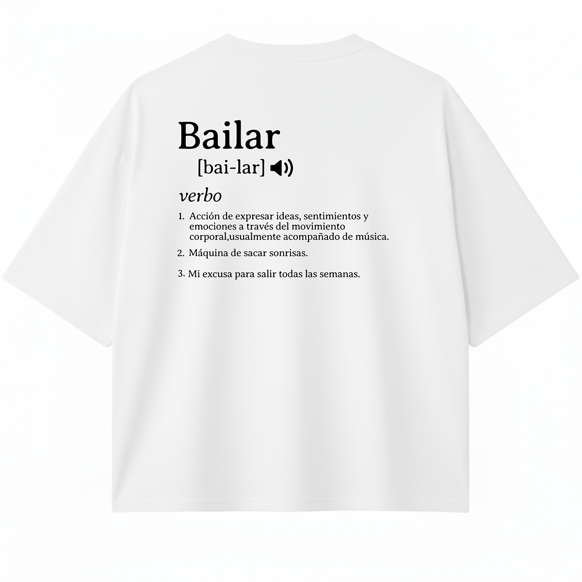 CAMISETA OVERSIZE/BOXY BAILAR